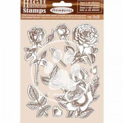 Stamperia Passion Natural Rubber Stamp - Rose